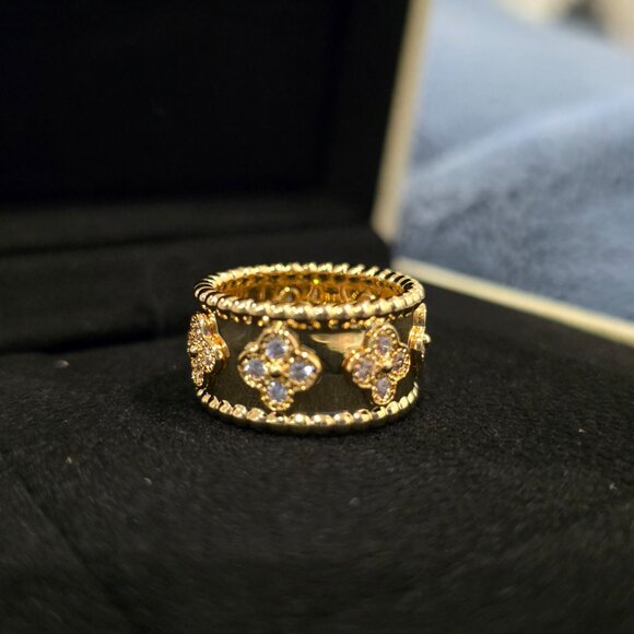 Perlée clovers ring - Picture 6 of 8